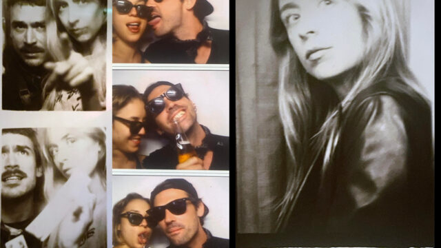 Photos of people taken at various photo booths in New York.