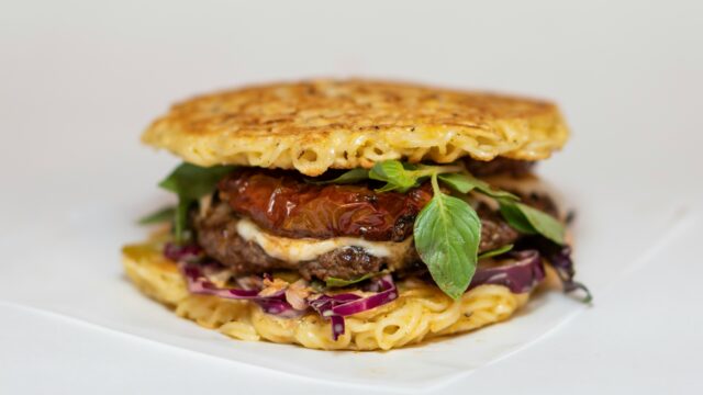 The famous ramen burger invented in New York