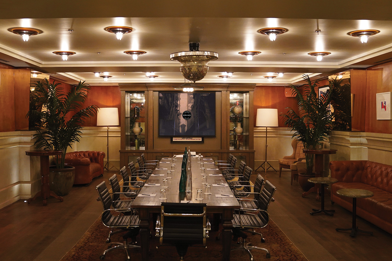 meeting set up in the castelli room