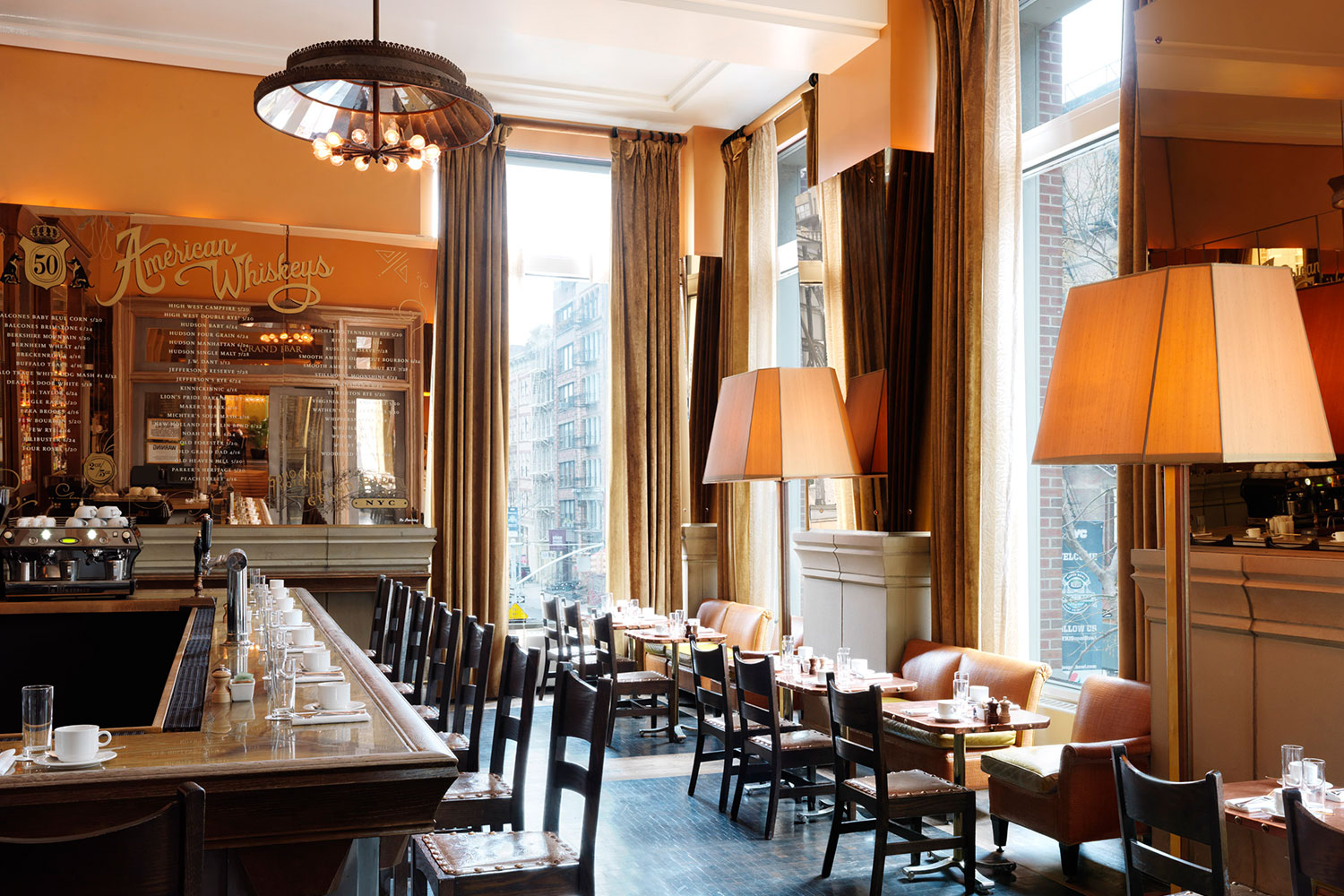 bar seating at the grand bar and lounge