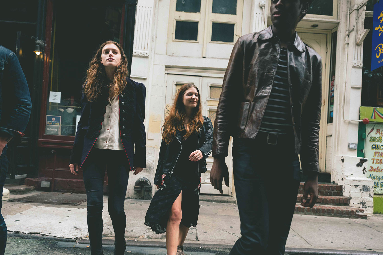 A group of friends exploring the SoHo neighborhood