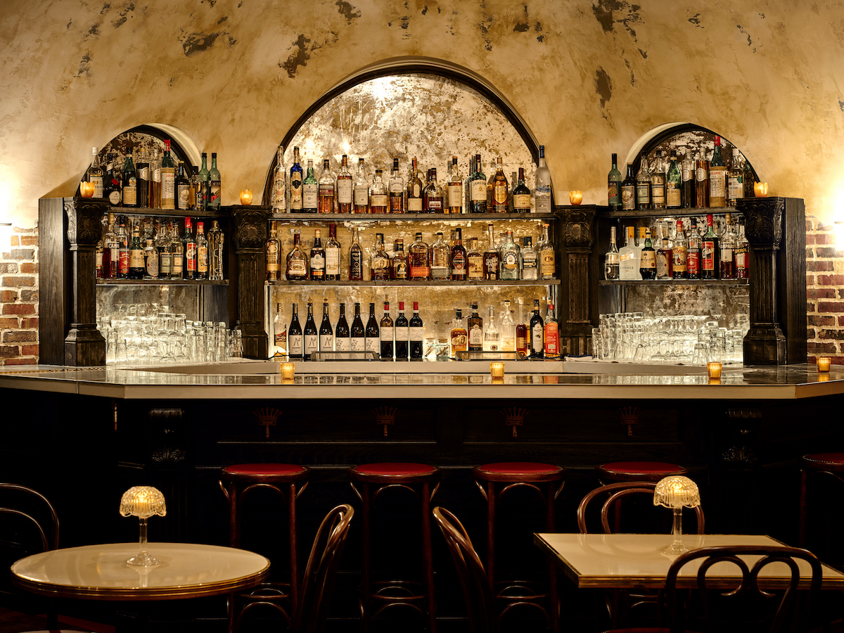 Main bar at The Django Jazz Club and Restaurant