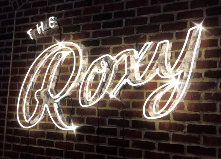 Sparkly version of the Roxy Hotel Neon sign.