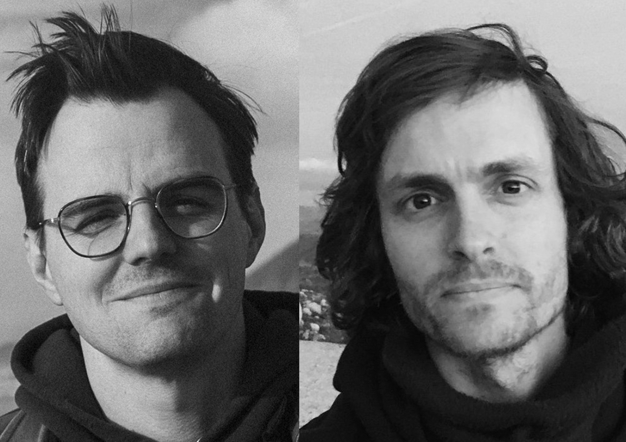 Portraits of Jeff Rutherford and Matt Barats