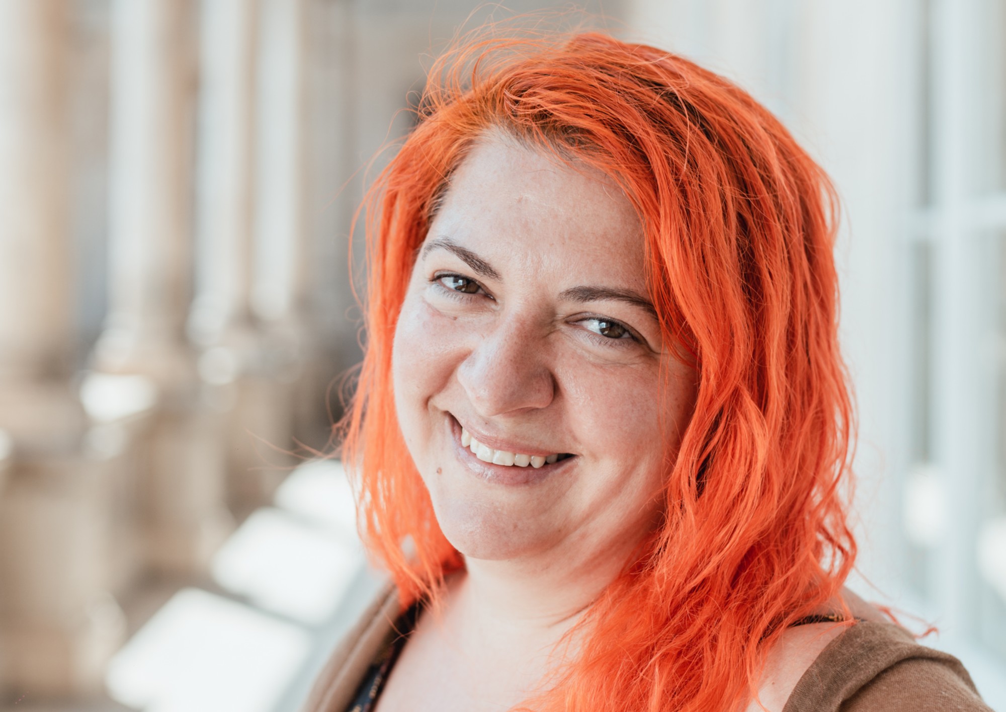 Portrait of filmmaker Oana Giurgiu