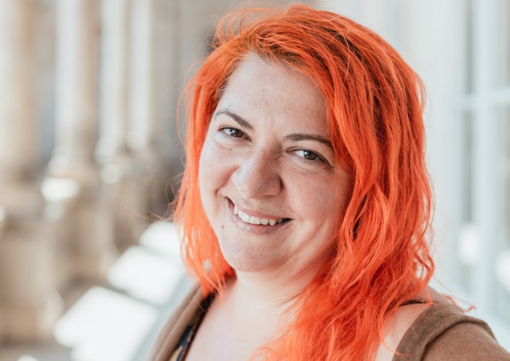 Portrait of filmmaker Oana Giurgiu