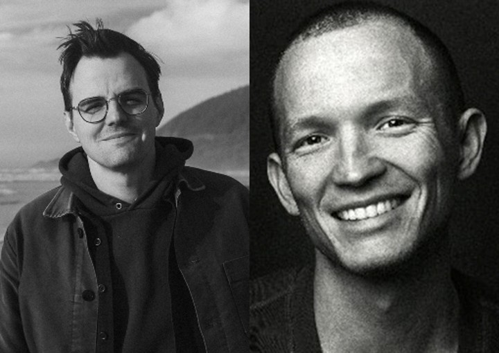 Portraits of filmmaker Jeff Rutherford and actor Jefferson White