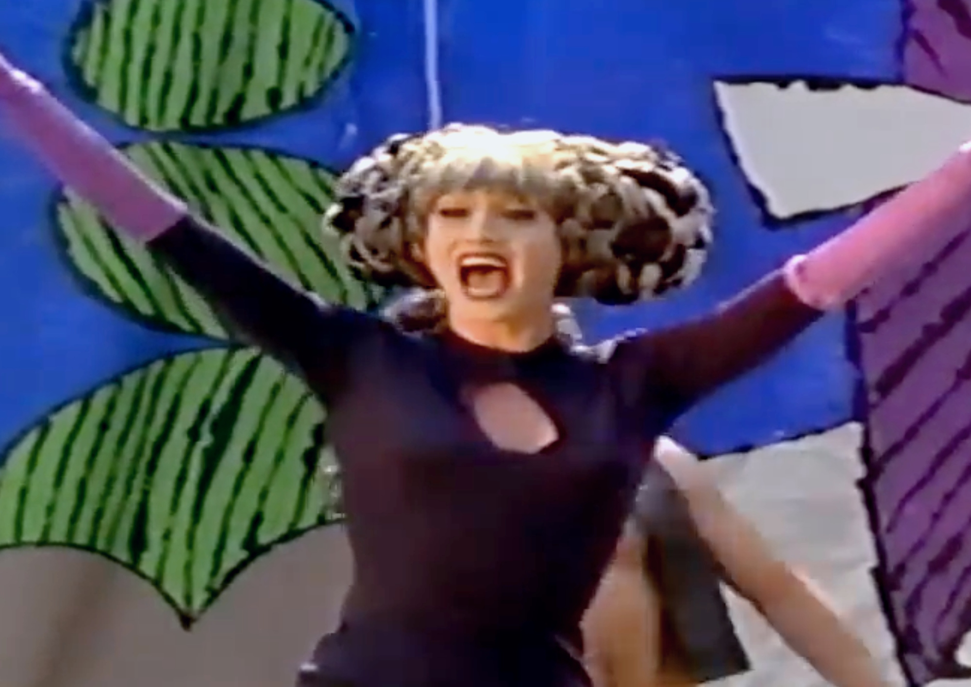 Mistress Formika Performing onstage at Wigstock