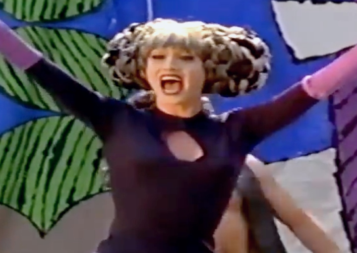 Mistress Formika Performing onstage at Wigstock