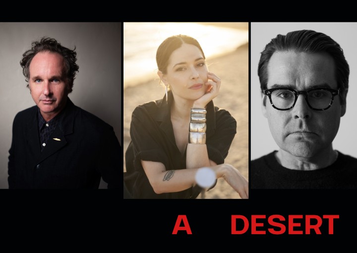 Portrait of director and cast of A Desert