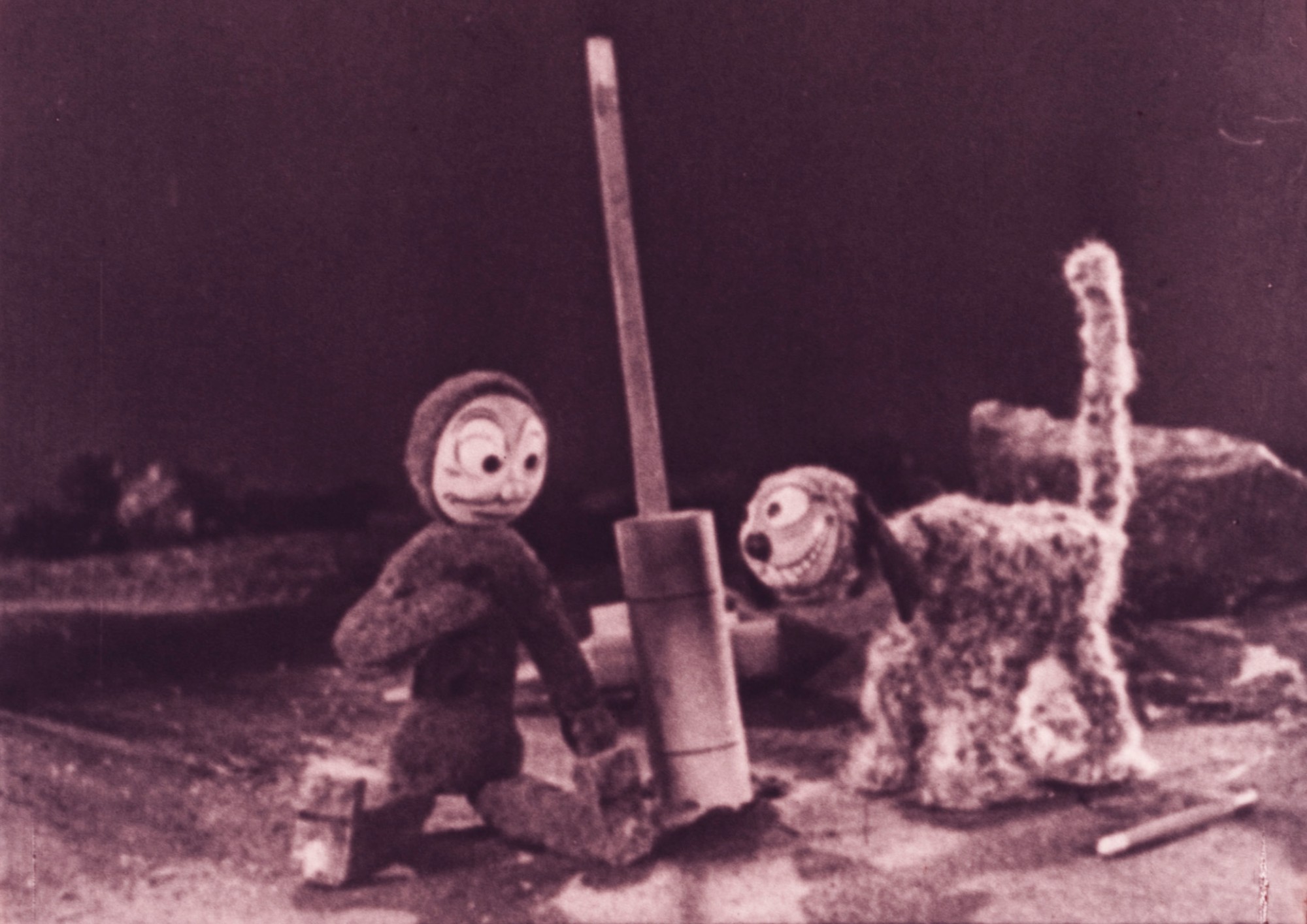 Image of 2 puppets from Peculiar Puppets program