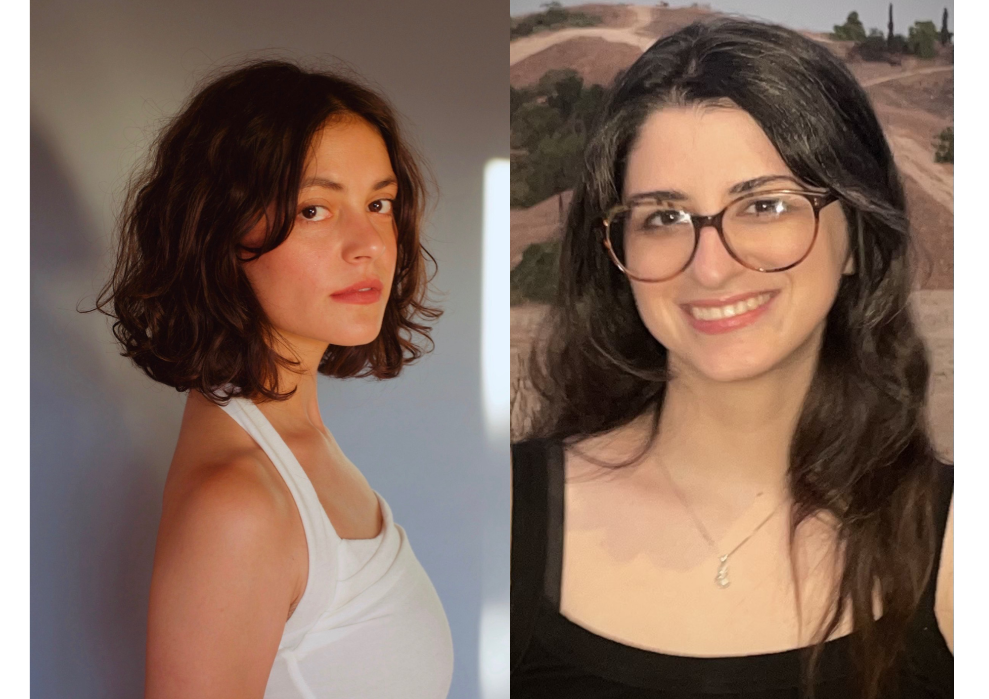 headshots of Blu Hunt and Sabrina Greco